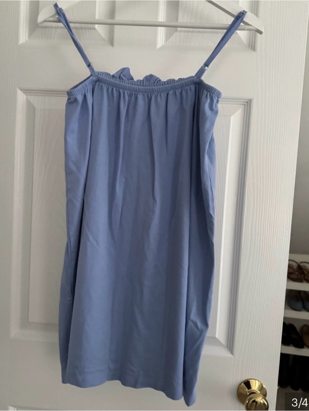 Lake pajamas Pima Ruffle Nightgown in
Hydrangea size small - Picture 3 of 4